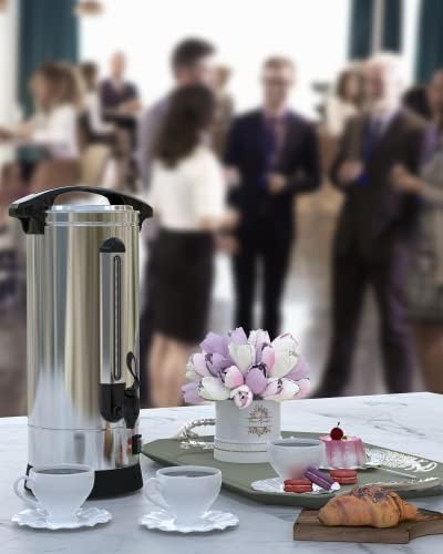 Riedhoff 100 כוס קפה מסחרי, [בנייה עמידה] כד קפה גדול מושלם לכנסייה, חדרי ישיבות, טרקלינים ועוד מפגשים